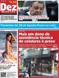 Capa do jornal Dez Minutos 03/09/2025