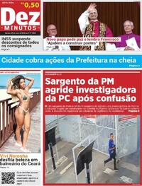 Capa do jornal Dez Minutos 09/05/2025