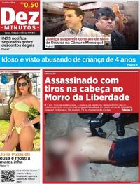 Capa do jornal Dez Minutos 14/05/2025