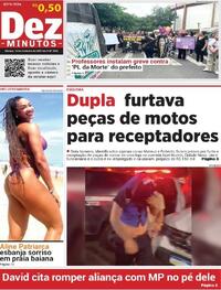 Capa do jornal Dez Minutos 14/11/2025