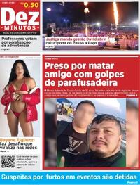 Capa do jornal Dez Minutos 18/09/2025