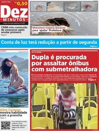 Capa do jornal Dez Minutos 21/05/2025
