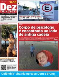 Capa do jornal Dez Minutos 22/07/2025