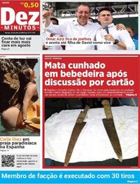 Capa do jornal Dez Minutos 26/07/2025