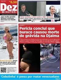 Capa do jornal Dez Minutos 26/08/2025