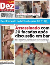 Capa do jornal Dez Minutos 03/01/2026