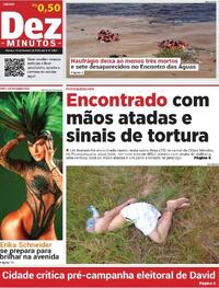 Capa do jornal Dez Minutos 14/02/2026