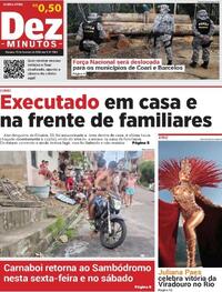 Capa do jornal Dez Minutos 19/02/2026