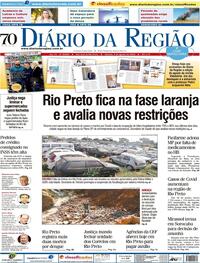 Capa do jornal Diário da Região 01/08/2020