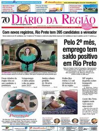 Capa do jornal Diário da Região 01/10/2020