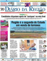 Capa do jornal Diário da Região 01/11/2020