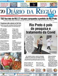 Capa do jornal Diário da Região 02/09/2020