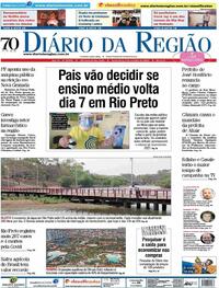 Capa do jornal Diário da Região 02/10/2020
