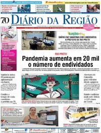 Capa do jornal Diário da Região 04/10/2020