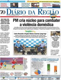 Capa do jornal Diário da Região 04/11/2020