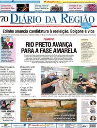 Capa do jornal Diário da Região 05/09/2020