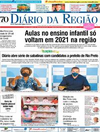 Capa do jornal Diário da Região 06/10/2020