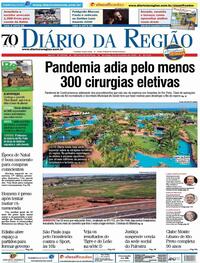Capa do jornal Diário da Região 06/12/2020