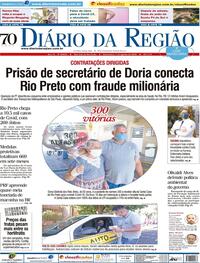 Capa do jornal Diário da Região 07/08/2020