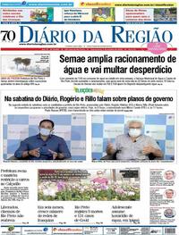 Capa do jornal Diário da Região 07/10/2020
