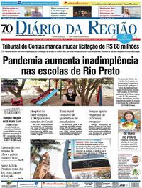 Capa do jornal Diário da Região 08/09/2020