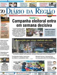 Capa do jornal Diário da Região 08/11/2020