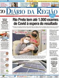 Capa do jornal Diário da Região 11/08/2020