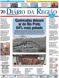 Capa do jornal Diário da Região 11/09/2020