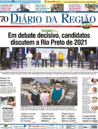 Capa do jornal Diário da Região 11/11/2020
