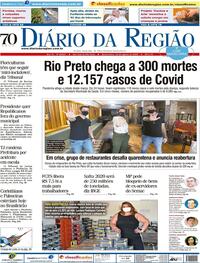 Capa do jornal Diário da Região 12/08/2020