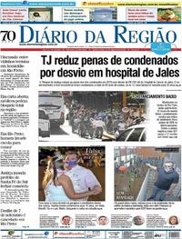 Capa do jornal Diário da Região 13/08/2020