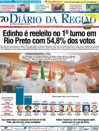 Capa do jornal Diário da Região 16/11/2020