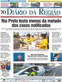 Capa do jornal Diário da Região 17/04/2020