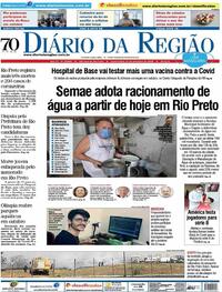 Capa do jornal Diário da Região 17/09/2020