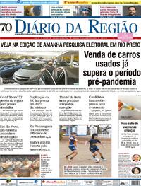 Capa do jornal Diário da Região 17/10/2020
