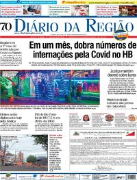 Capa do jornal Diário da Região 17/12/2020