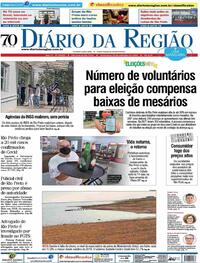 Capa do jornal Diário da Região 18/09/2020