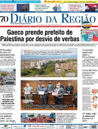 Capa do jornal Diário da Região 18/12/2020