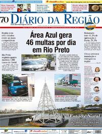 Capa do jornal Diário da Região 19/11/2020