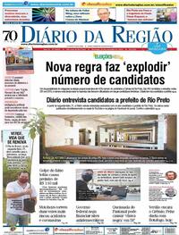 Capa do jornal Diário da Região 20/09/2020