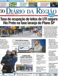 Capa do jornal Diário da Região 22/08/2020