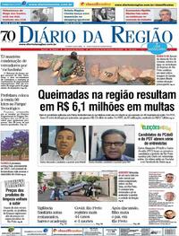 Capa do jornal Diário da Região 22/09/2020