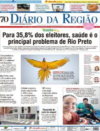 Capa do jornal Diário da Região 22/10/2020