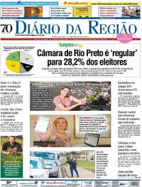 Capa do jornal Diário da Região 24/10/2020