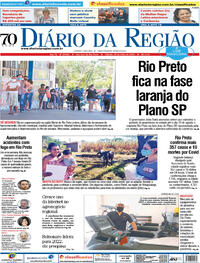 Capa do jornal Diário da Região 25/07/2020
