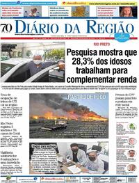 Capa do jornal Diário da Região 25/08/2020