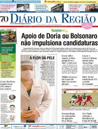 Capa do jornal Diário da Região 25/10/2020