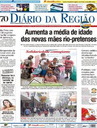 Capa do jornal Diário da Região 25/12/2020