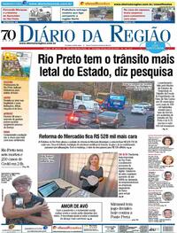 Capa do jornal Diário da Região 26/07/2020