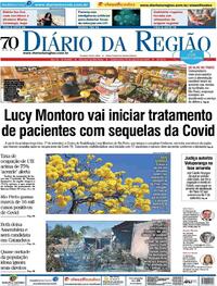 Capa do jornal Diário da Região 27/08/2020